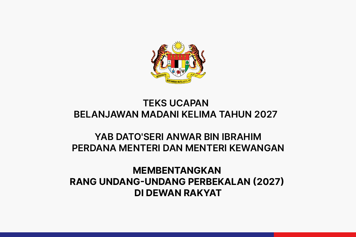 Ucapan Belanjawan MADANI Kelima Tahun 2027
